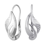 Zlaté náušnice z bílého zlata Kaira