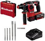 Einhell Power X-Change HEROCCO Kit  plus 5 (1x3,0Ah) SDS plus-aku vrtací kladivo 18 V 3.0 Ah Li-Ion akumulátor, kufřík, vč. příslušenství