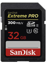 SanDisk SDHC Extreme Pro 32GB 300MB/s UHS-II (173373)