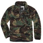 Bunda fleecová Brandit Teddyfleece Troyer - woodland, XXL