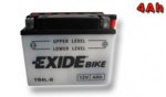 Motobaterie EXIDE BIKE Maintenance Free 4Ah, 12V YTX5L-BS