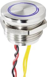 Renkforce RF-4707818 tlačítka zvonku piezo 1násobné nerezová ocel, modrá 24 V/0,3 A