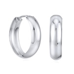 Stříbrné náušnice - kruhy 5x20mm