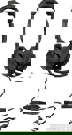 Jabra Evolve2 50 Headset otevřená (On Ear) kabelová, Bluetooth® stereo černá Redukce šumu mikrofonu, Potlačení hluku headset, Vypnutí zvuku mikrofonu, regulace