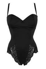 Nella dámský korzet s vyztuženými košíčky XS černá