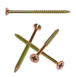 Vrut univerzální zápustný 6 x 180 Torx zinek žlutý, část. závit 100 ks