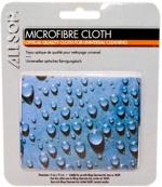 Mikrofibrilační tkanina s motivem modrých kapek