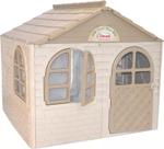 Dětský zahradní domeček EKO béžovo-hnědý (střední)