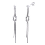 Stříbrné řetízkové visací náušnice Erin
