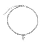 Dvojitý ocelový řetízek na nohu Antonela