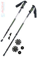 ACRA Hole trekingové grafit 70-145cm teleskopické 1 pár