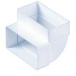 Ohyb plochého kanálu kolmý 110 x55 mm PVC