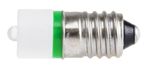 LED indikátor barva světla Zelená, objímka žárovky: E10 jednočipový, průměr: 10mm, 230V ac