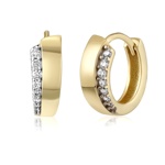 Zlaté náušnice kruhy ISABELLE se zirkony
