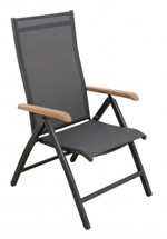 Doppler CONCEPT teak FSC - zahradní hliníkové polohovací křeslo