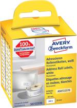 Avery-Zweckform etikety v roli 82 x 28 mm papír bílá 260 ks trvalé Adresní nálepky AS0722370