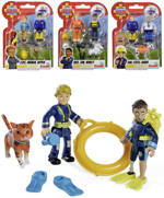 SIMBA Požárník Sam herní set 2 figurky + zvířátko s doplňky 4 druhy