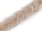 Všívací oděvní / dekorační kožešina kulatá šíře 5 cm (1 m)