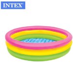 Bazén barevný 114 x 25cm nafukovací dno / 57412 voda intex , nafukovačky