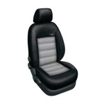 Autopotahy na Volkswagen Transporter T5, 8 míst, od r. 2003 - 2015, kožené Authentic Leather, Barva Leather  černá/šedá 3187 Autopotah Automega na Volkswagen Transporter T5, 8 míst, od r. 2003 - 2015, kožené Authentic Leather