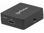 Manhattan HDMI rozdělovač, 1080p 2-Port HDMI Splitter, USB Powered, černá