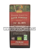 Hořká čokoláda s chilli BIO 70% kakaa 100g Salute Livi