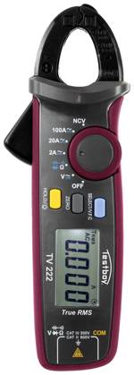 Testboy Testboy TV 222 digitální proudové kleště, CAT III 300 V, Displej (counts): 4000