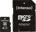 Intenso 4 GB Micro SDHC-Card paměťová karta microSDHC 4 GB Class 4 vč. SD adaptéru