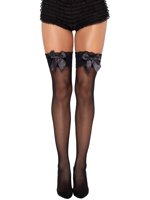 Sexy síťované punčochy s ozdobnoou krajkou