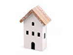 Dekorace celodřevěný domeček (1 ks)