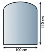 Sklo pod krbová kamna 21.02.887.2 LIENBACHER 8mm