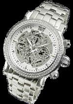 Dámské hodinky Glossy – barevná kombinace nerez ocel / bílý ciferník / nerez pásek