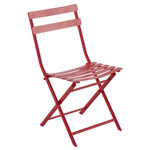 Skládací kovová židle Greensboro - červená