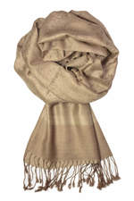 Abante kašmírová šála H58_129 světle hnědá