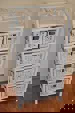 Ratanová komoda 3+2 zásuvky bílá SLEVA 7 %  | RYCHLÉ DODÁNÍ