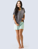 Dámské bambusové pyžamo krátké (bambusové pyžamo)