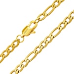 Pozlacený náhrdelník Figaro z chirurgické oceli 4,5 mm