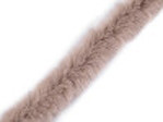 Všívací oděvní / dekorační kožešina kulatá šíře 1,5 cm (1 m)
