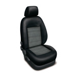 Autopotahy na Audi A4, B8 od roku 2008, Authentic Velvet, barva velvet  šedá 2343 Autopotah Automega na Audi A4, B8 od roku 2008, Authentic Velvet