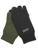 Rukavice THINSULATE pletené ČERNÉ