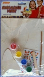 DŘEVĚNÁ SKLÁDAČKA MIX S BARVIČKAMI *