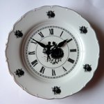 Nástěnné hodiny TALÍŘOVÉ -  rokoko