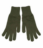 Rukavice prstové AČR pletené HNĚDOZELENÉ