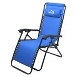 Křeslo kempingové polohovací Cattara Livorno - modré