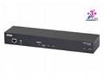 ATEN 1-Local, Remote Share Access Single Port VGA KVM over IP Switch with Single Outlet Switched PDU (1920 x 1200)