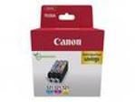 Canon CLI-521 C, M, Y Multi pack - 3-balení - 9 ml - žlutá, azurová, purpurová - originální - pouzdro - inkoustový zásobník - pro PIXMA iP3600, iP4700, MP540, MP550, MP560, MP620, MP630, MP640, MP980, MP990, MX860, MX870