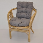 Ratanové křesílko dětské Bahama polstr šedý melír | RYCHLÉ DODÁNÍ