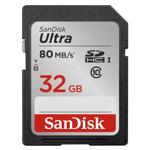 SanDisk SDHC Ultra 32GB 80 MB/s Class 10 UHS-I (139767)