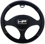HP Autozubehör potah na volant (Ø x v) 39 cm x 4 cm velur, umělá kůže černá 37 - 39 cm