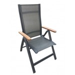 Dimenza Zahradní polohovací křeslo TOLEDO černé